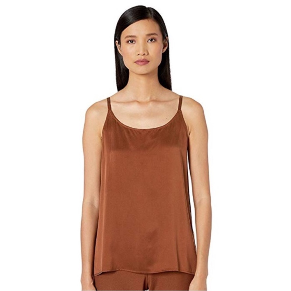Eileen Fisher Silk Charmeuse Tank Shell